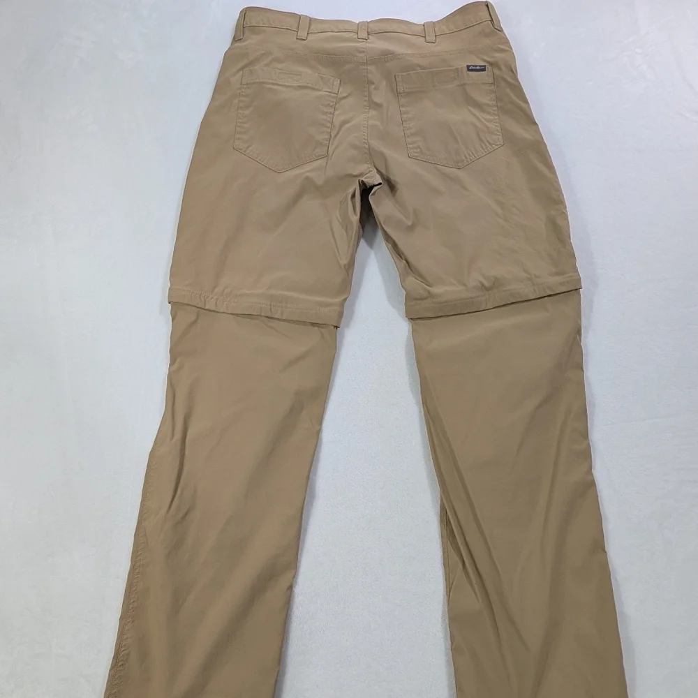 Eddie Bauer Men’s Convertible Tech Hiking Pants to‎ Shorts | Khaki 38x34